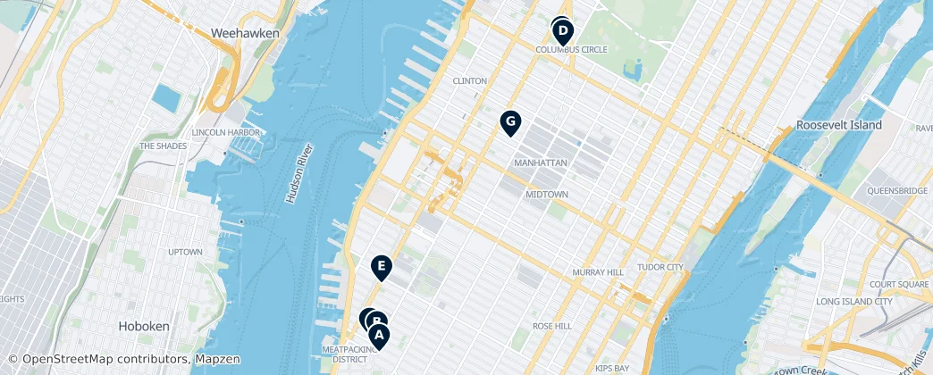 Map of Manhattan Community Board 4