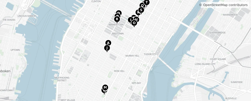 Map of Manhattan Community Board 5