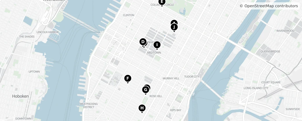 Map of Manhattan Community Board 5