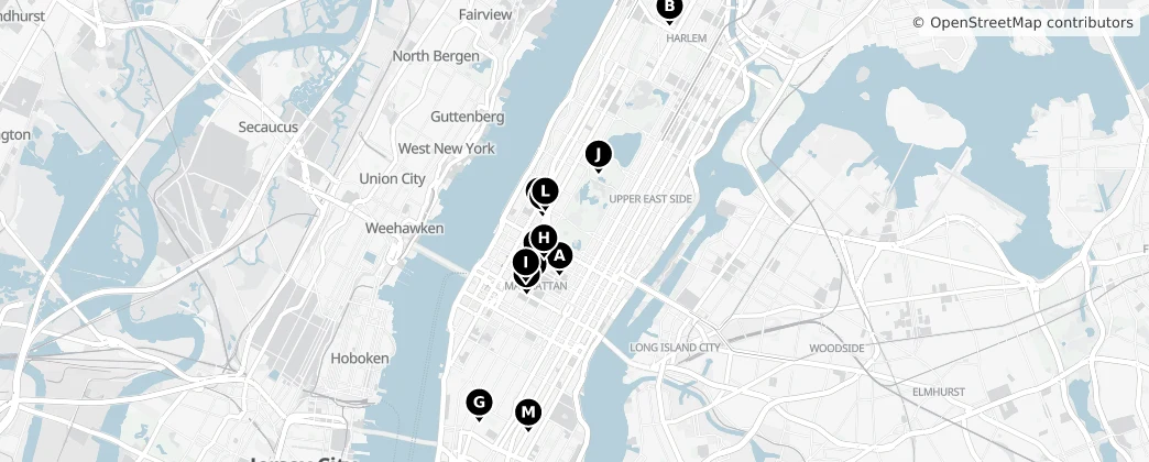 Map of Manhattan