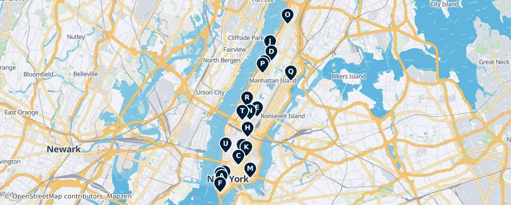 Map of Manhattan