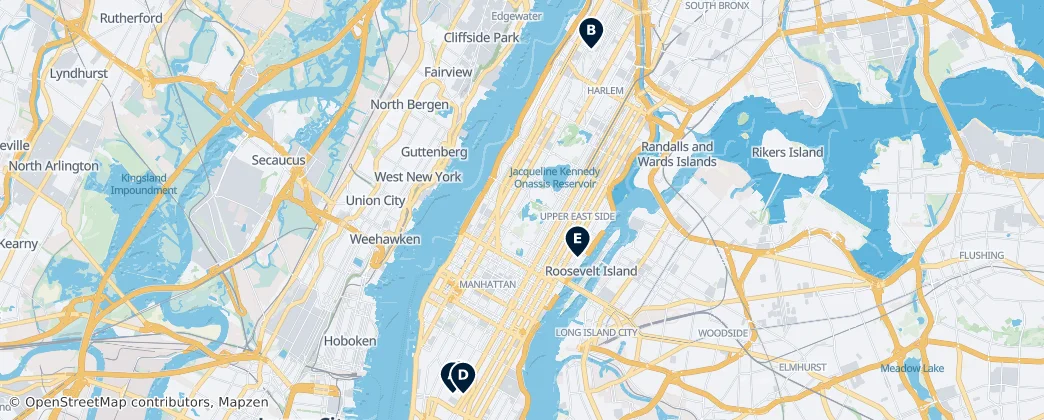 Map of Manhattan