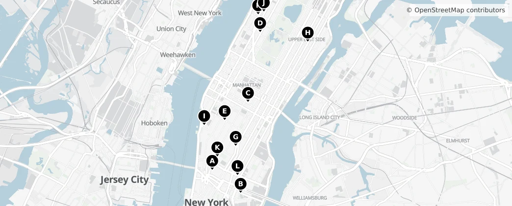 Map of Manhattan