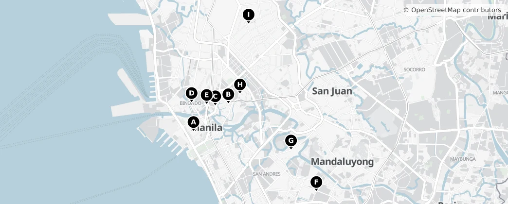 Map of Manila