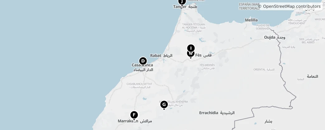 Map of Marocco