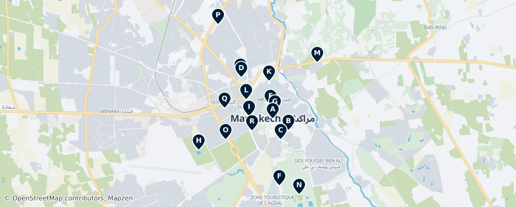 Map of Marrakech