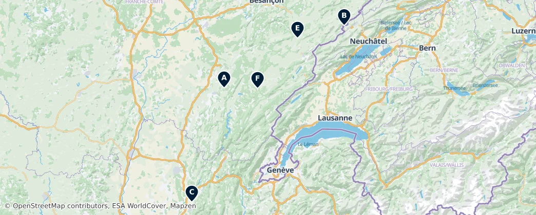 Map of Massiccio del Giura