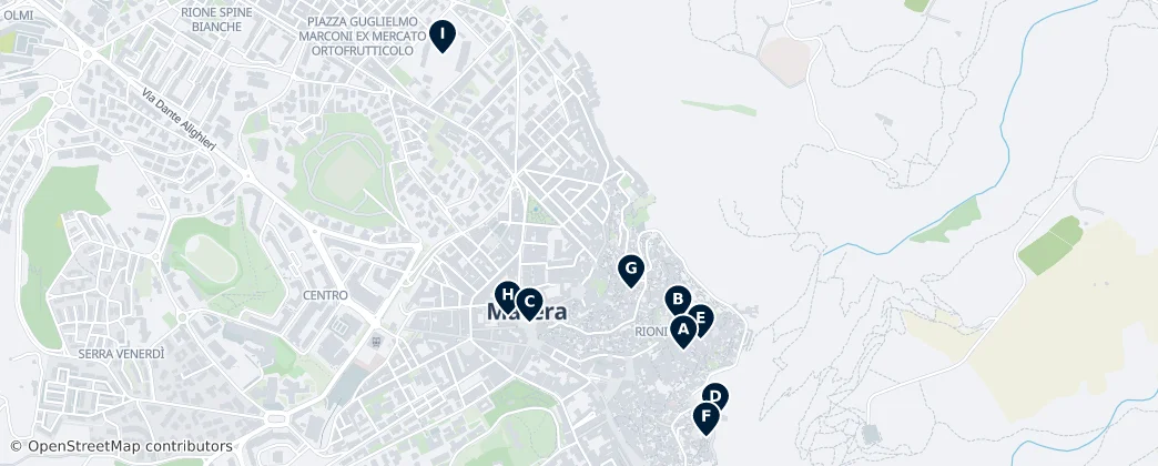 Map of Matera