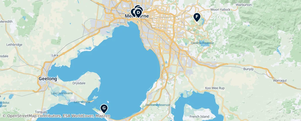 Map of Melbourne