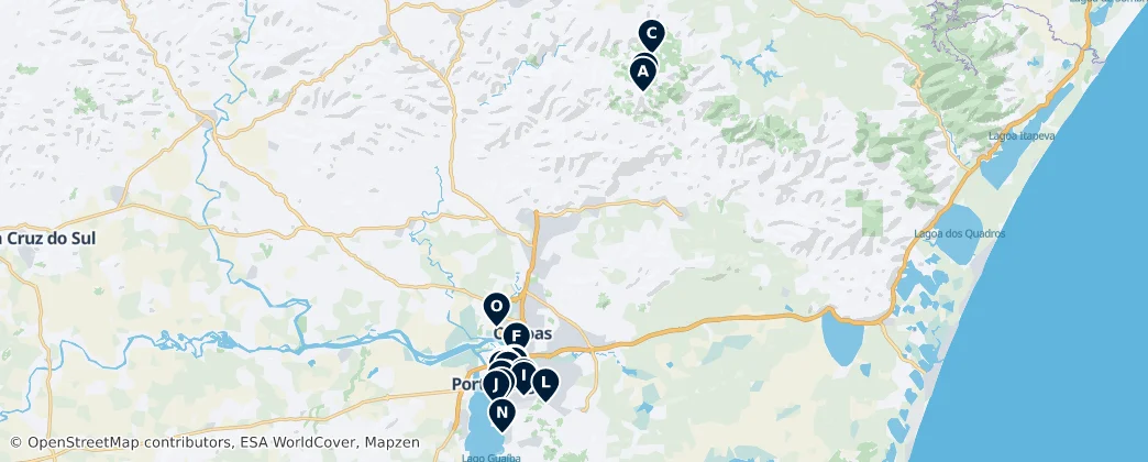 Map of Região Geográfica Intermediária de Porto Alegre