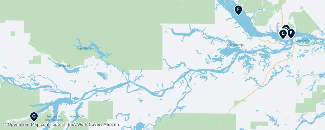 Map of Região Geográfica Intermediária de Manaus