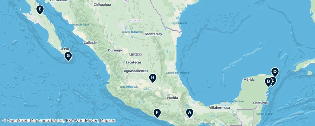 Map of Messico