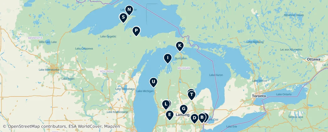 Map of Michigan