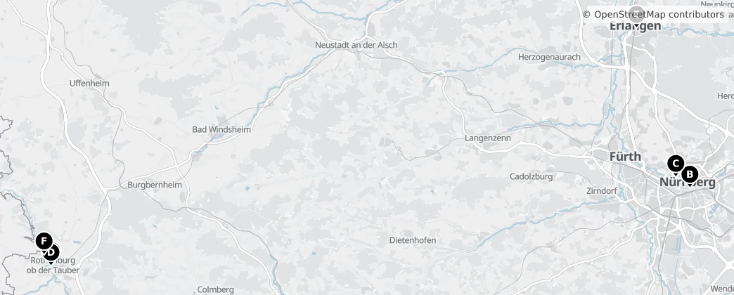 Map of Distretto della Media Franconia