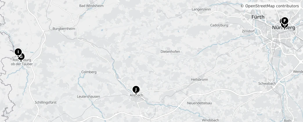 Map of Distretto della Media Franconia