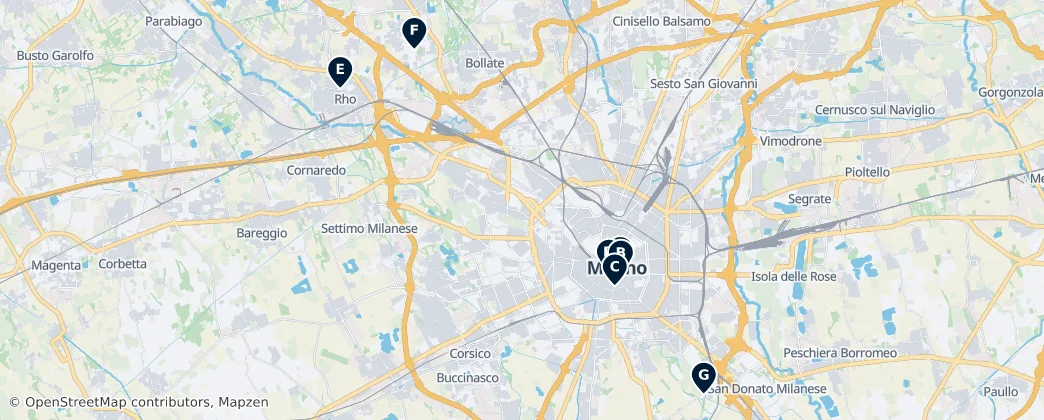 Map of Milano