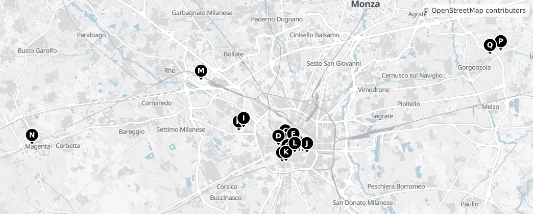Map of Milano