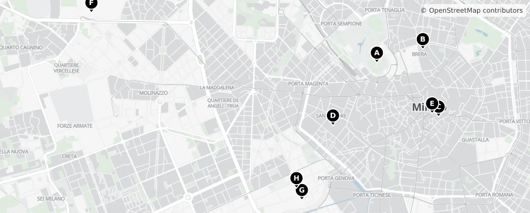 Map of Milano