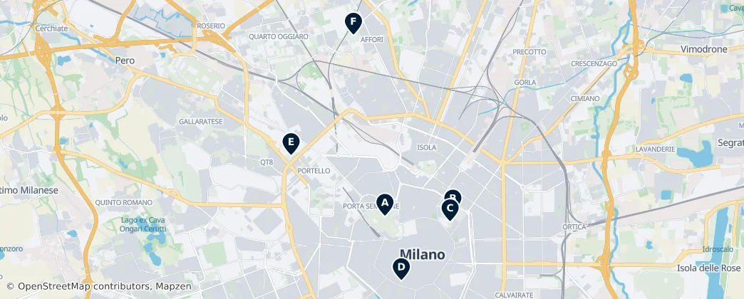 Map of Milano