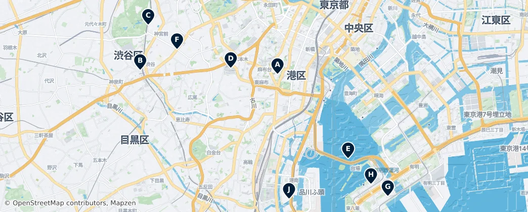 Map of Minato