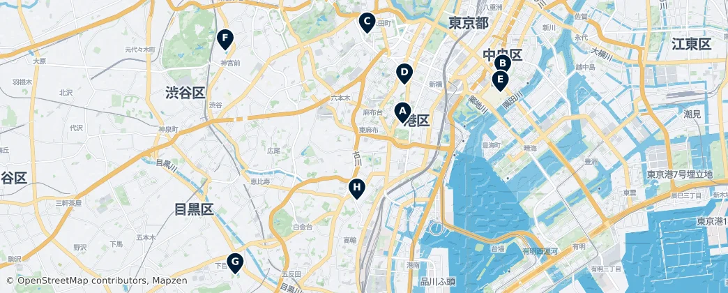 Map of Minato
