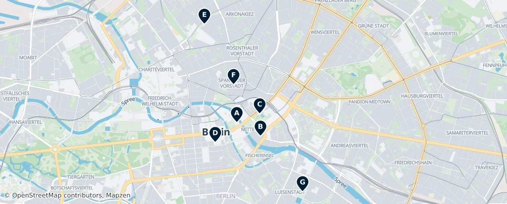Map of Mitte