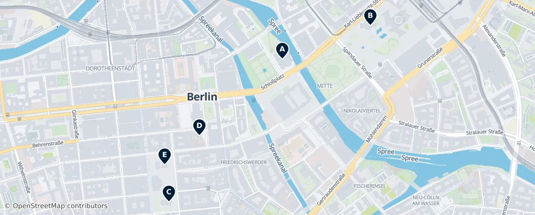 Map of Mitte