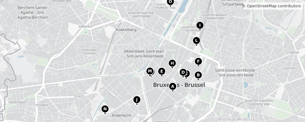 Map of Molenbeek-Saint-Jean