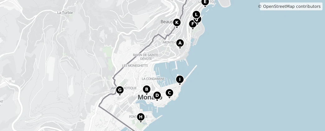 Map of Monaco