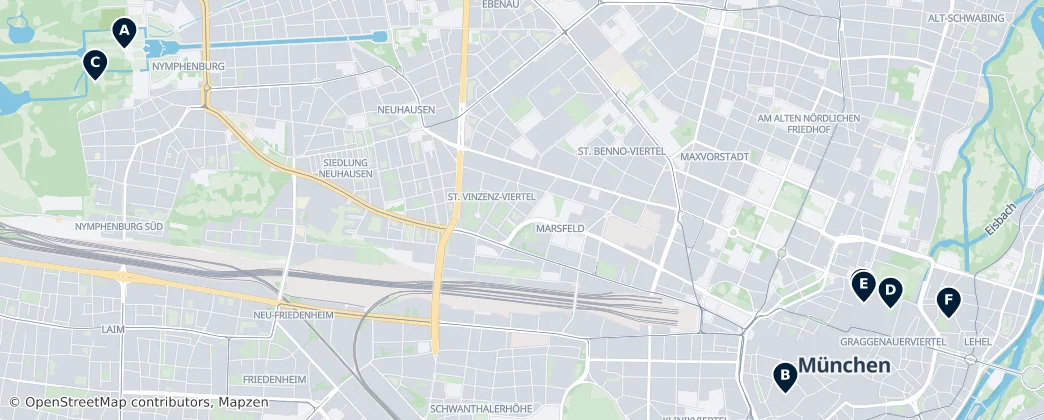 Map of Monaco di Baviera