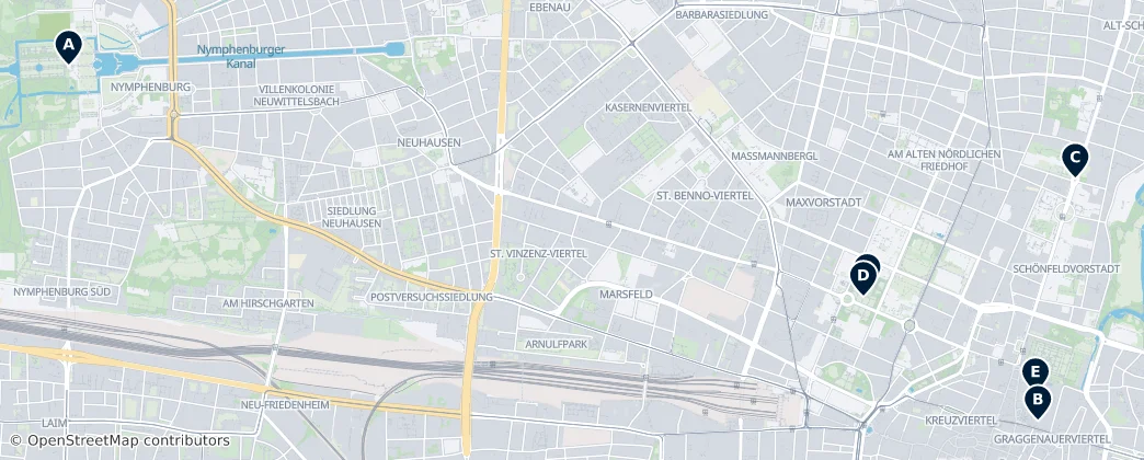 Map of Monaco di Baviera
