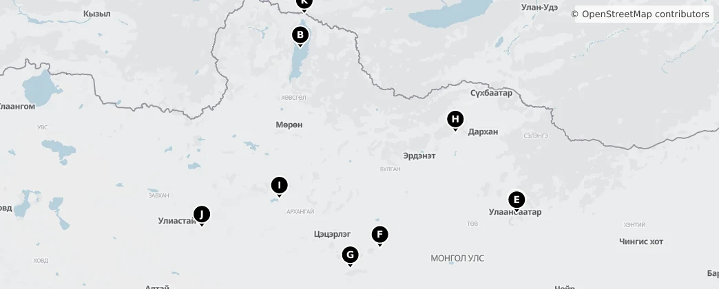 Map of Mongolia
