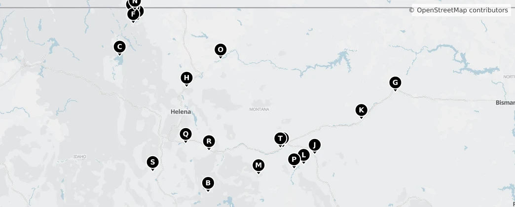 Map of Montana