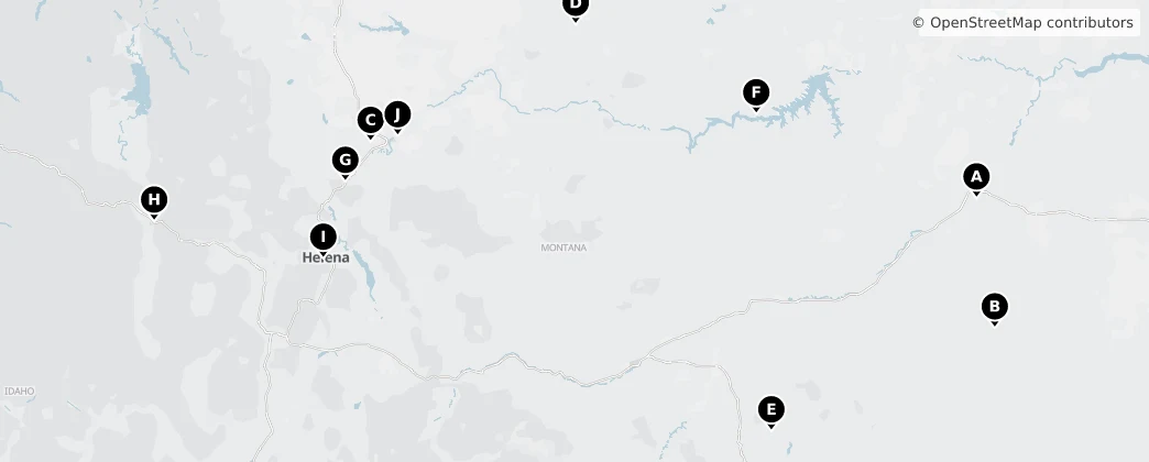 Map of Montana