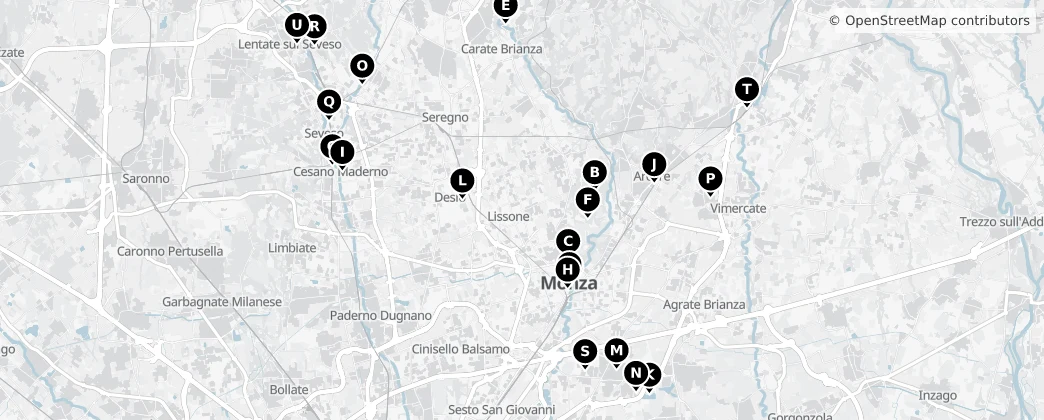 Map of Monza e della Brianza