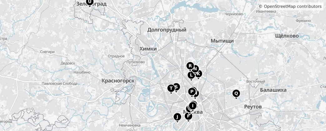 Map of Mosca