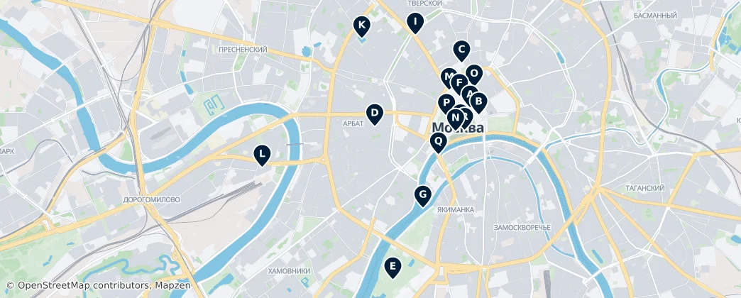 Map of Mosca