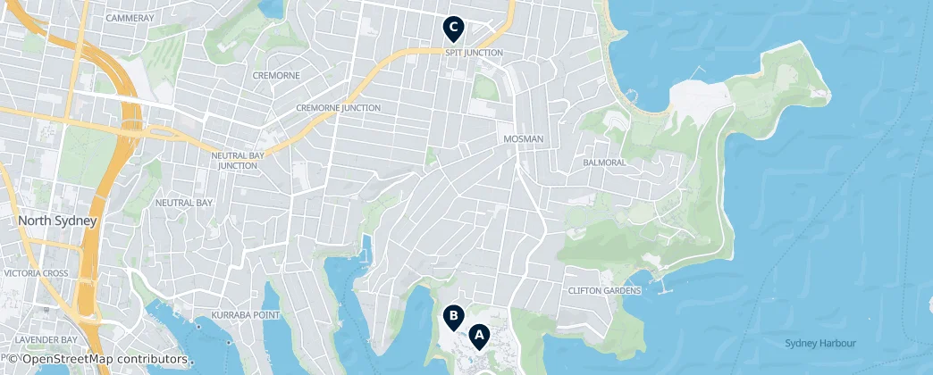 Map of Mosman