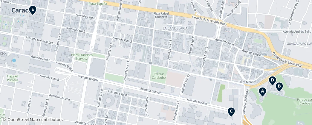 Map of Municipio Libertador