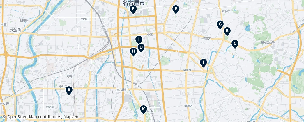 Map of Nagoya