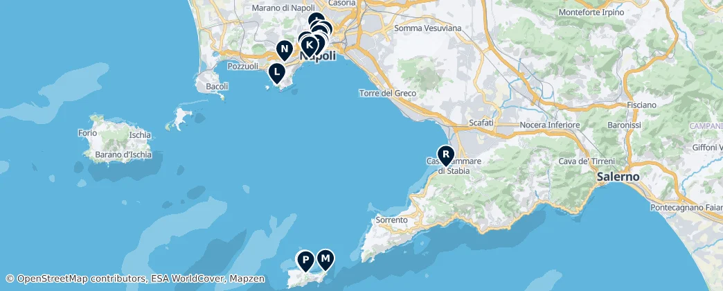 Map of Napoli