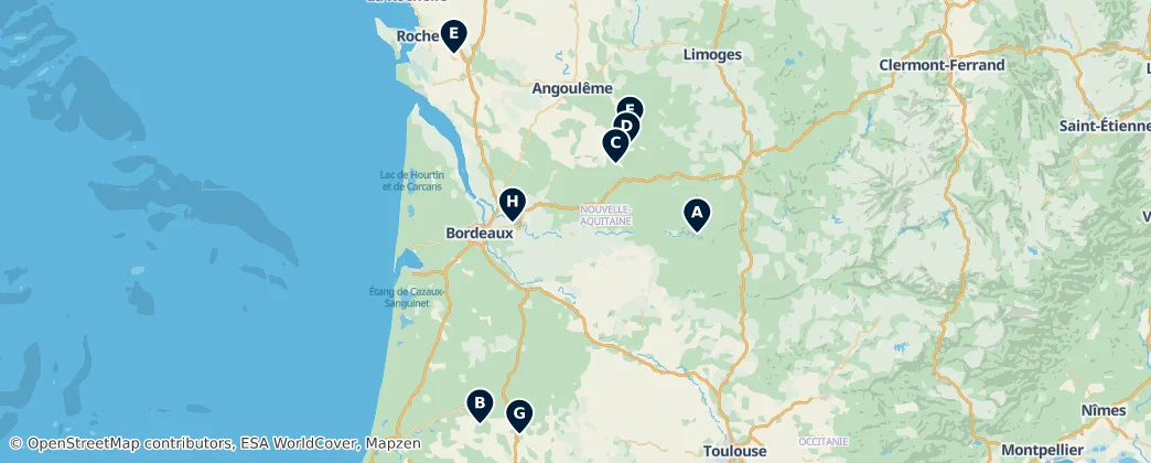 Map of Nuova Aquitania