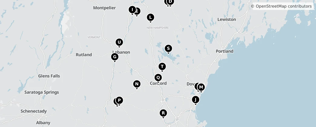 Map of New Hampshire