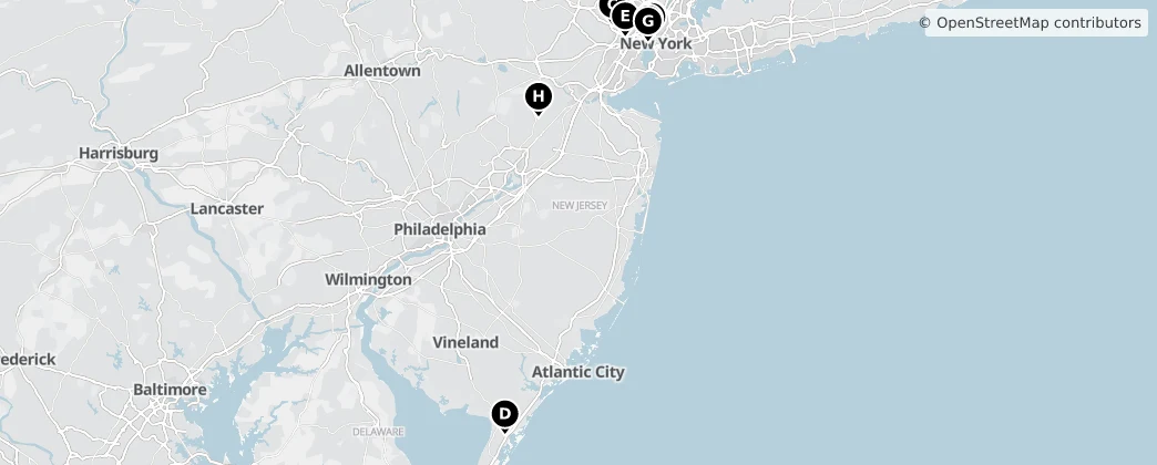 Map of New Jersey