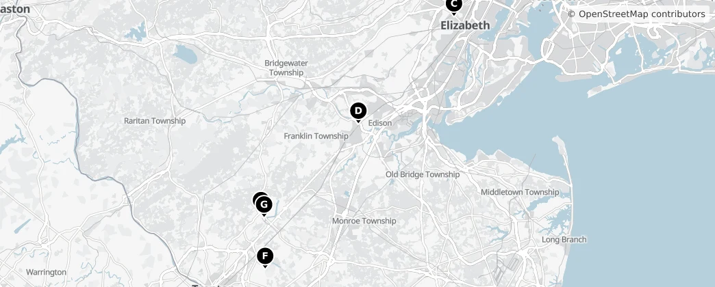 Map of New Jersey