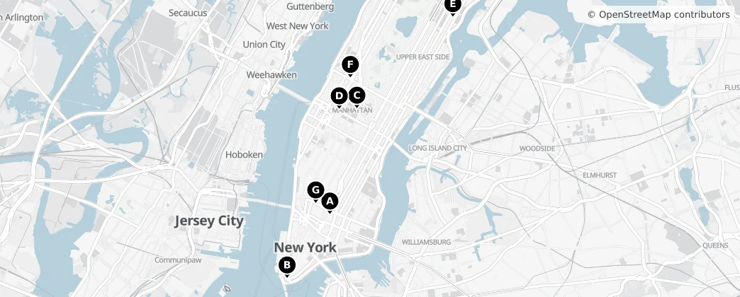 Map of Manhattan