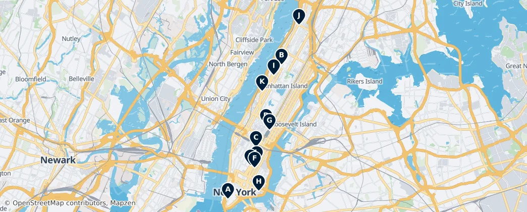 Map of Manhattan