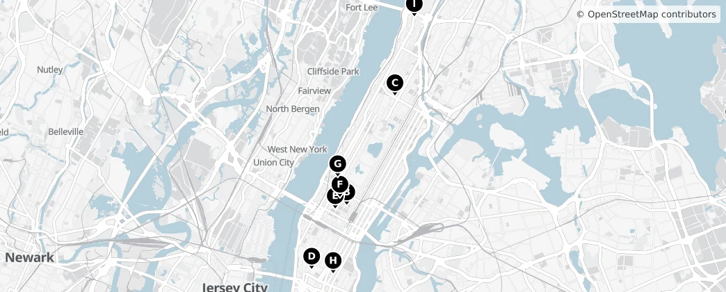 Map of Manhattan