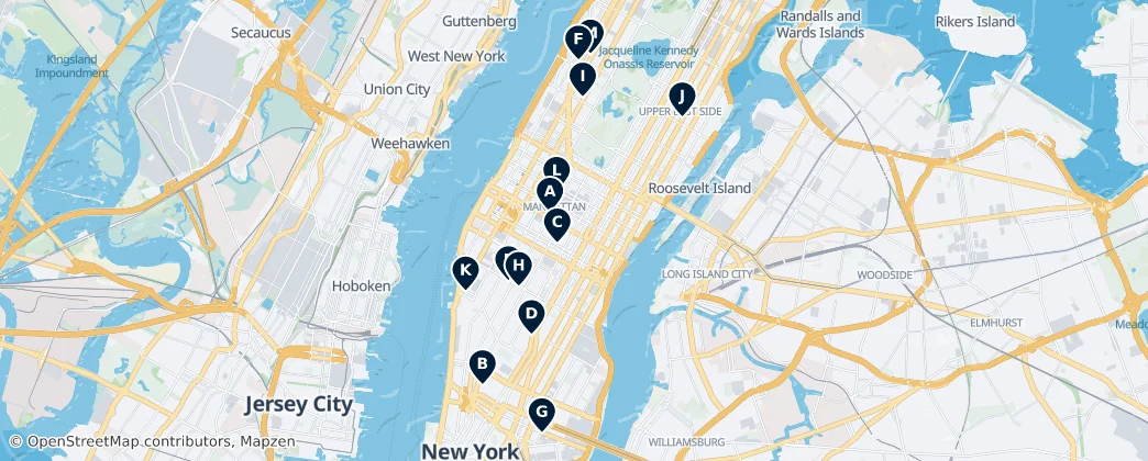 Map of Manhattan