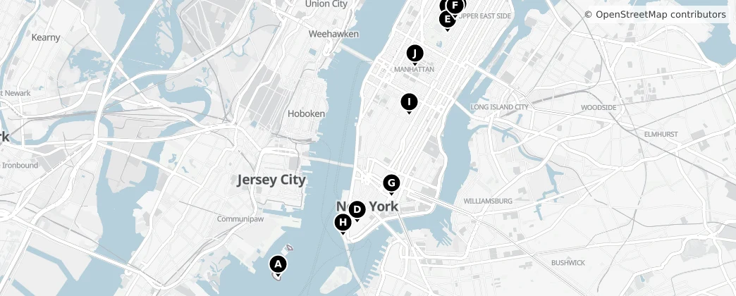 Map of Manhattan
